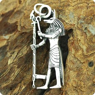 Egyptian Silver God Anubis, Lord Of The Dead,Pendant