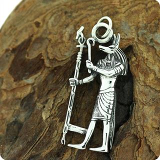 Egyptian Silver God Anubis, Lord Of The Dead,Pendant