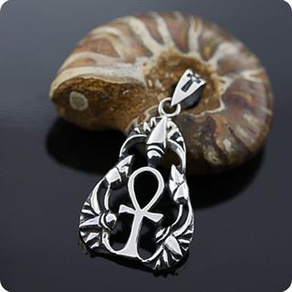 Egyptian Lotus Flower Surround Ankh - Life in Love
