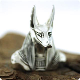 Ancient Egyptian Silver God Anubis, Lord Of The Dead,Pendant